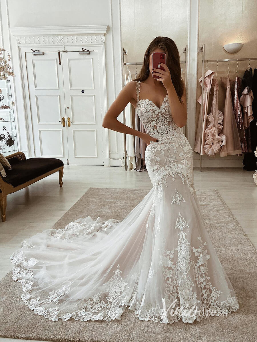 country lace wedding dress